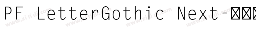 PF LetterGothic Next字体转换